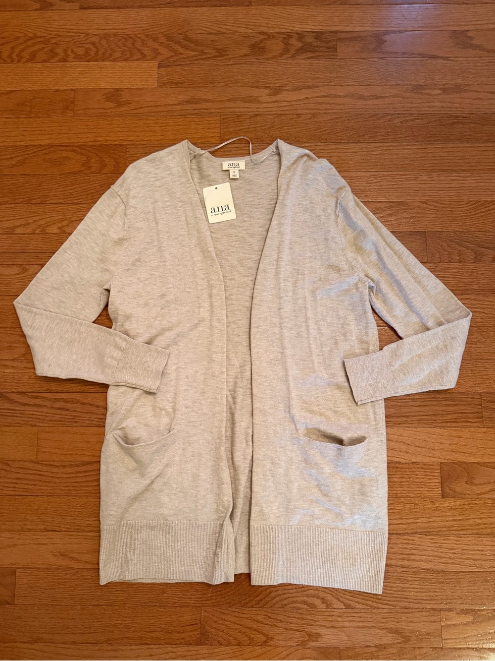 NWT A.N.A. Oatmeal Heather Long Cardigan